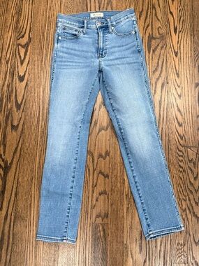 Madewell High-Rise Slim Jeans in Light Blue Denim